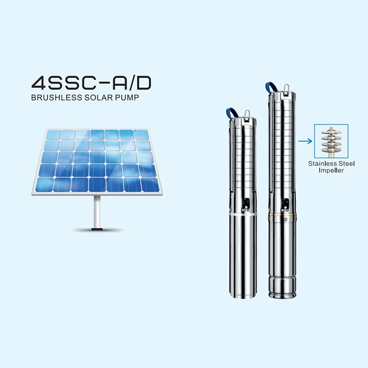 RIDA 4 Inches 180V - 460V Agriculture Irrigation DC AC Brushless Motor Solar Pump 15KW Solar Pumping System