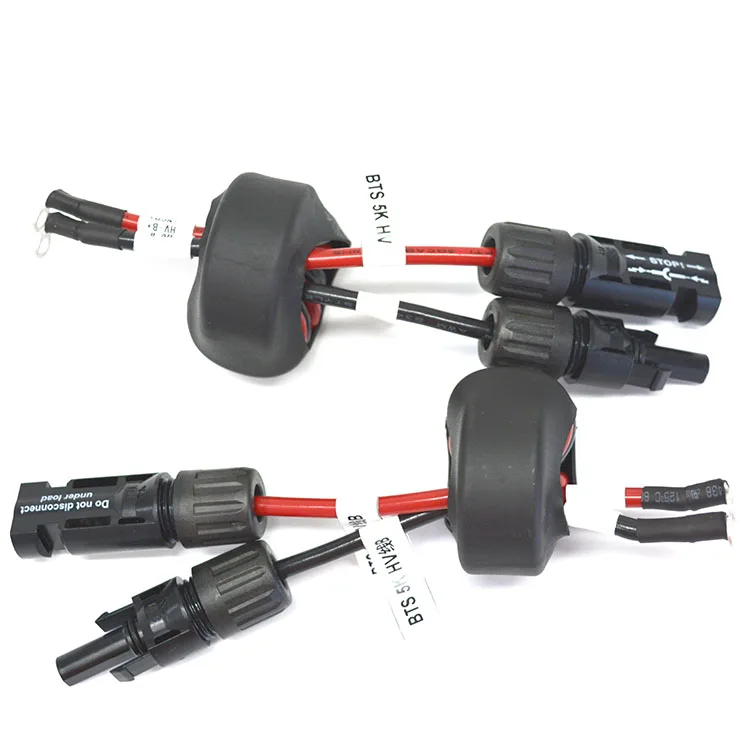 Factory Solar panel connector MC 4 male and female PV solar power cable with ring terminal