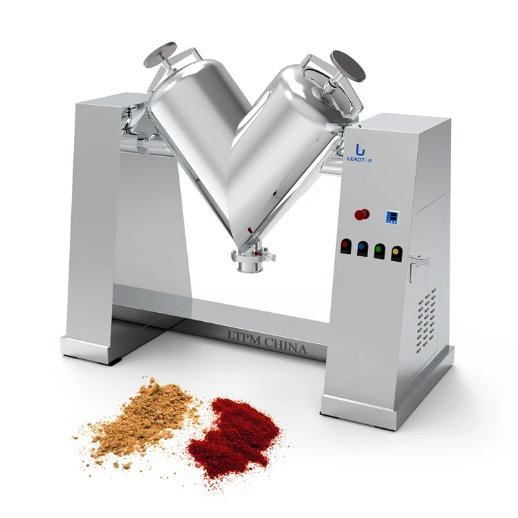 Laboratory Mixer V type mixer easy operation powder food application mixer