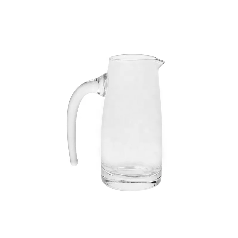 Glass Water Pitcher with Spout 51 Oz Elegant Serving Carafe for Water, Juice, Sangria, Lemonade, and Cocktails Beverage Pitcher
