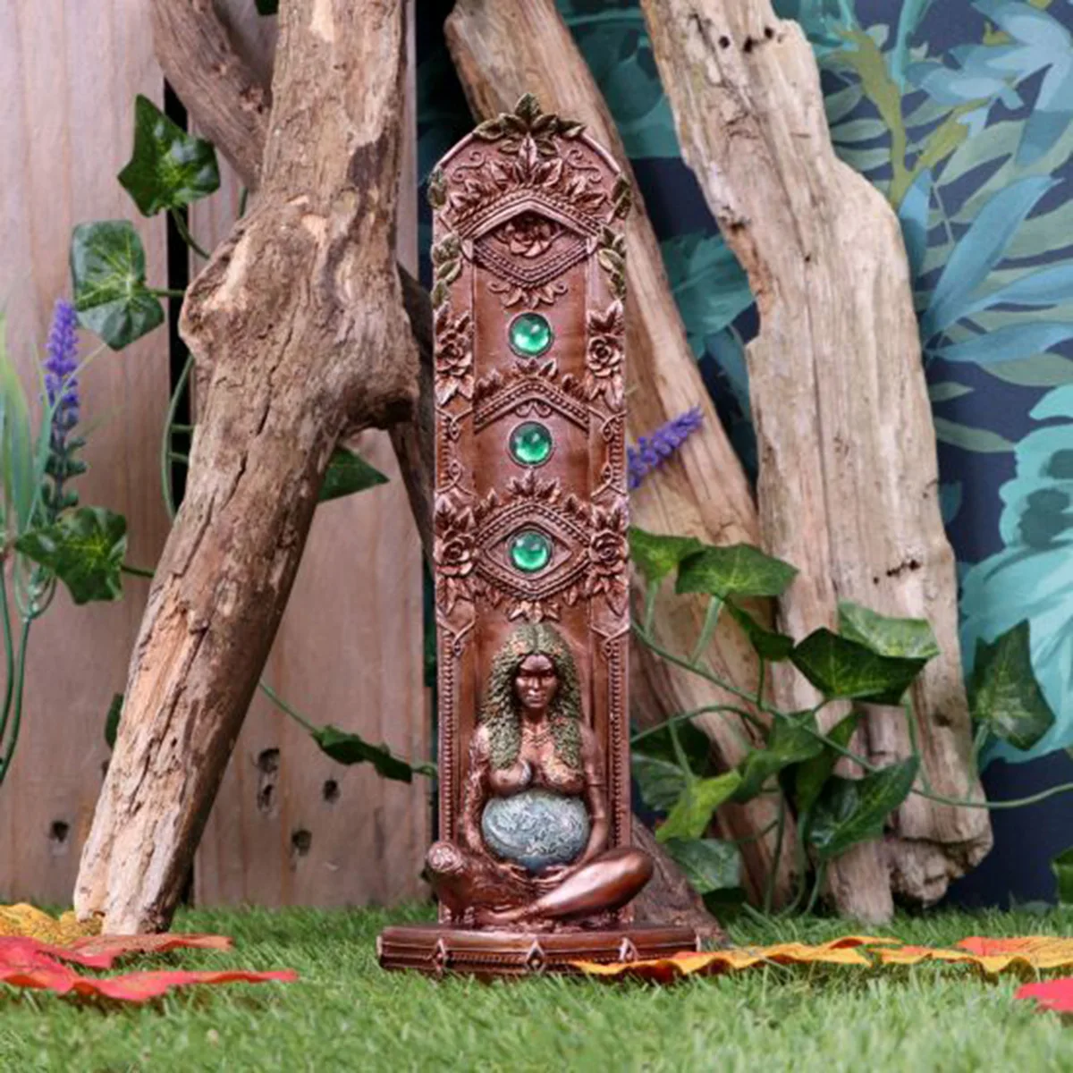 Ghia Mother Earth Statue Resin Mother Goddess Resin Figurine Garden Outdoor Sculpture Crafts Home Mama Earth 3D Art Decoration