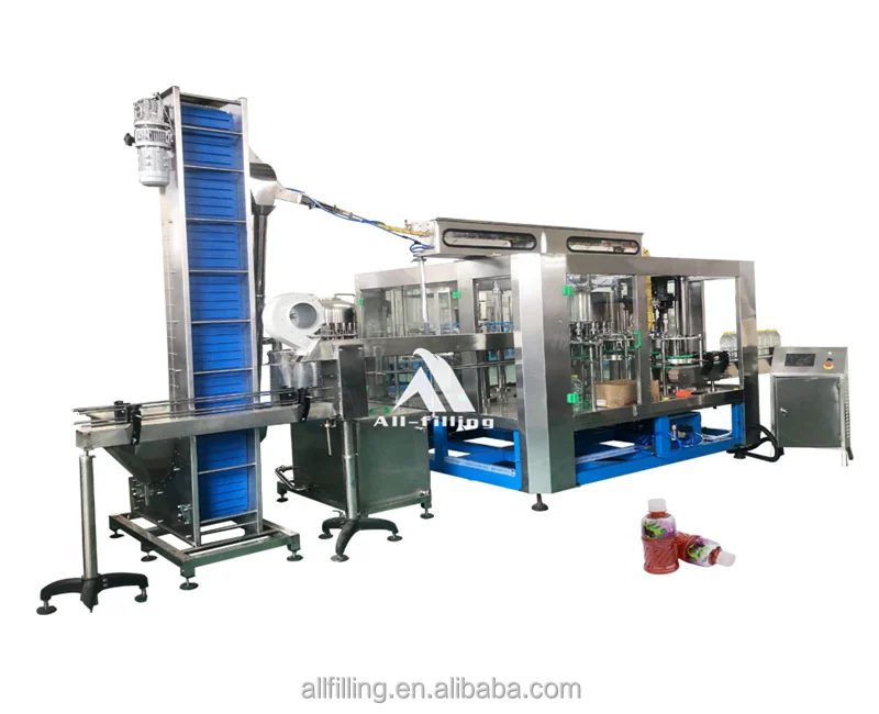 Automatic commercial bottled carbonated soft drink sparkling water filling machine/cola making plant
