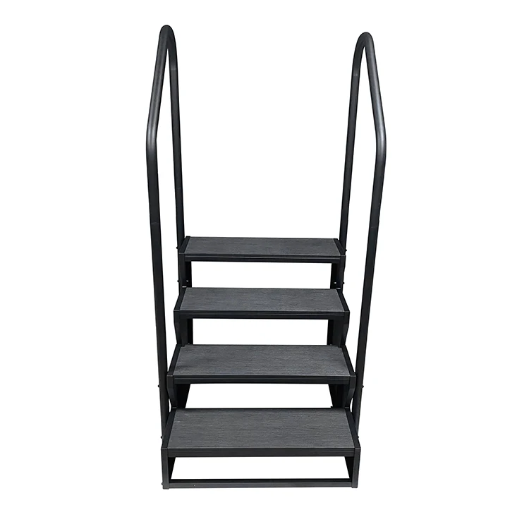 Waterproof synthetic wood outdoor spa hot tub step swim spa stairs ladder