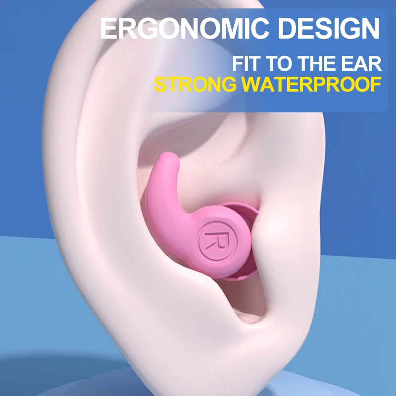 Fourth generation nano silicone noise reduction earplugs 3layers noise cancelling children adults waterproof earplugs anti noise