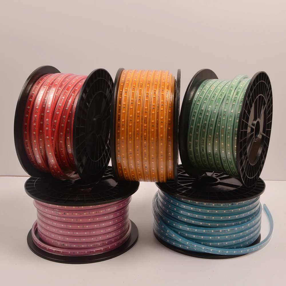 High Density 60led Smd 2835 110v 220v Ip65 Waterproof custom led strip Light with silicone waterproof and luces led light strip