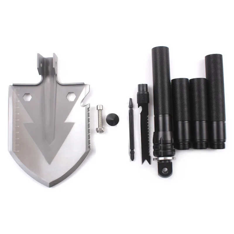 High quality Stainless Steel Aluminum Folding Shovel Multitool outdoor camping survival Tactical shovel