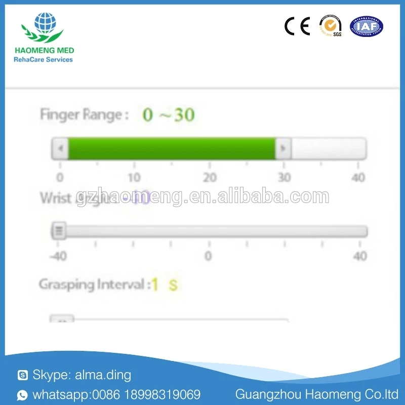 Hand Robotics Exoskeleton Rehabilitation Equipment for Bedridden Patients after Stroke, Brain Injury and Cerebral Palsy