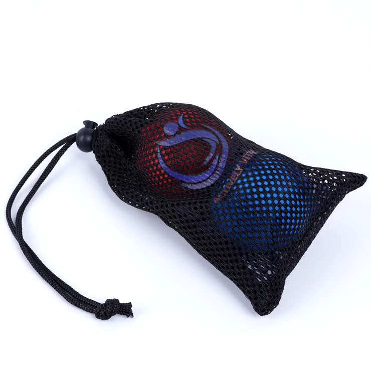 wholesale durable Custom engraved printing dog ball Sports fitness rubber Bounce lacrosse massage ball