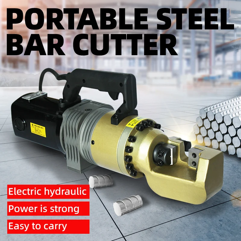 Portable Electric Hydraulic Steel Bar Cutting Machine 4-32mm Manual Cutter Tool rebar bending machine