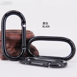 Baichao 5# Oval 50mm*25mm aluminum alloy carabiner snap hooks all black all white