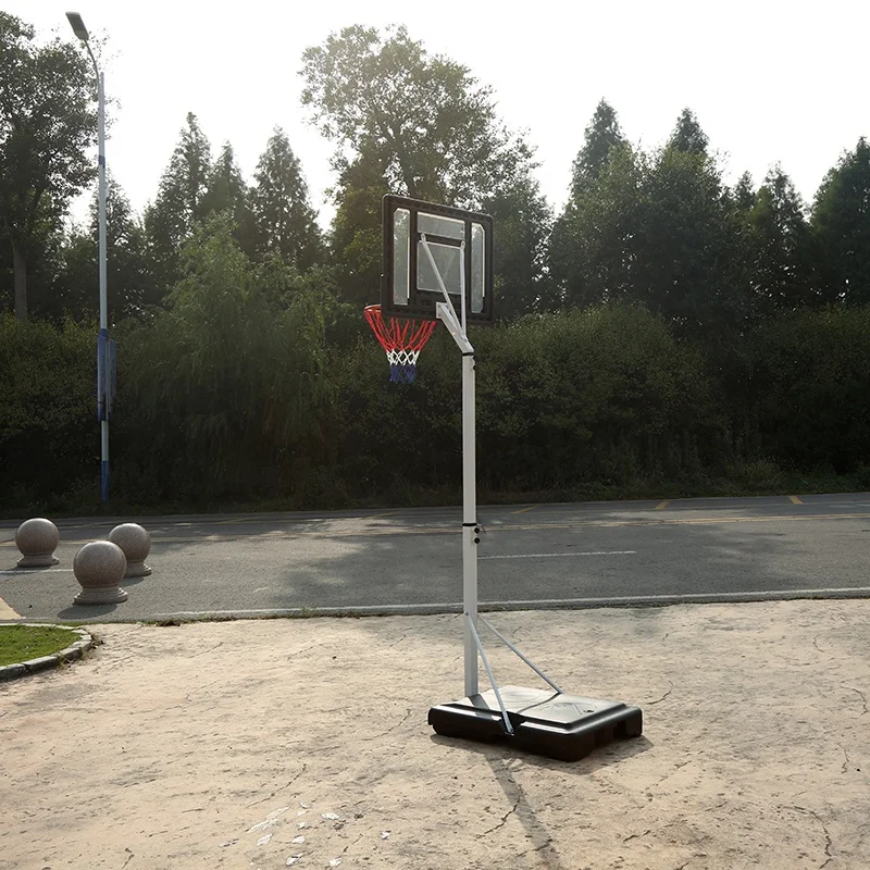 2.1-2.6m Height Adjustable Basketball Hoop Stand Basketball Rim Basketball Backboard Outdoor