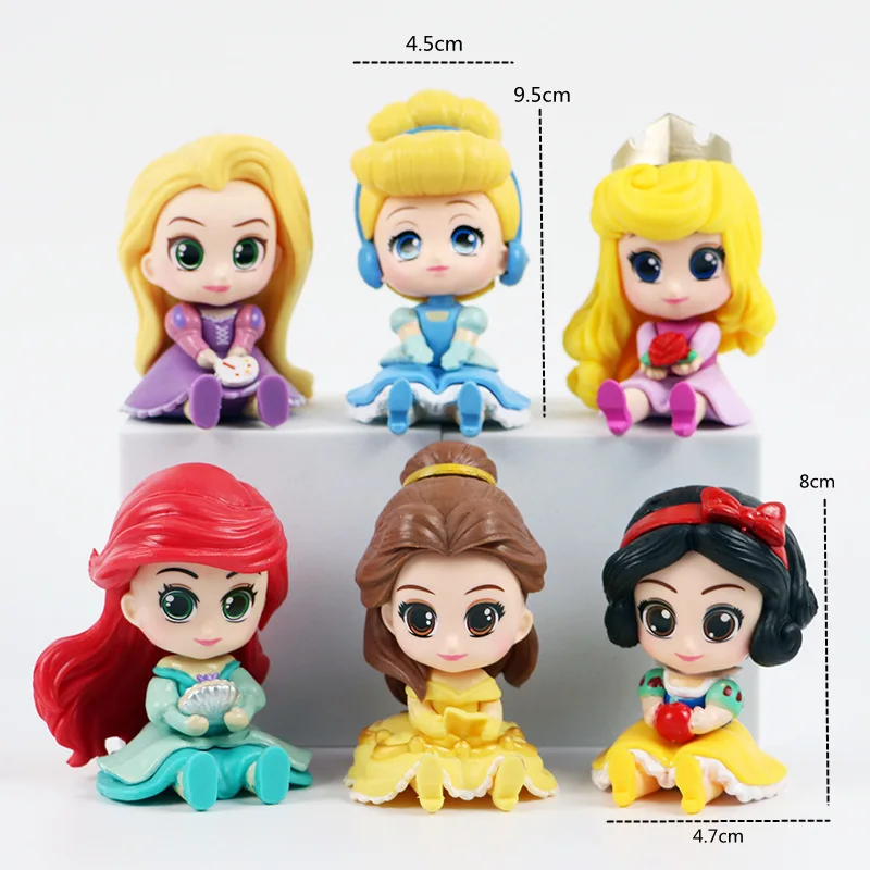 custom Pretty Princess Figures Toy Movie Action Figure with OEM 3d cartoon pvc Anime figures