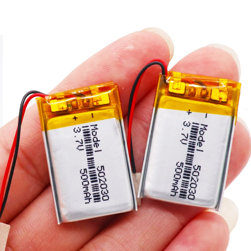 Custom 502030 250mah 500mah 3.7v Lithium Polymer Battery Lithium Ion Cells Rechargeable Batteries Lipo Batteries