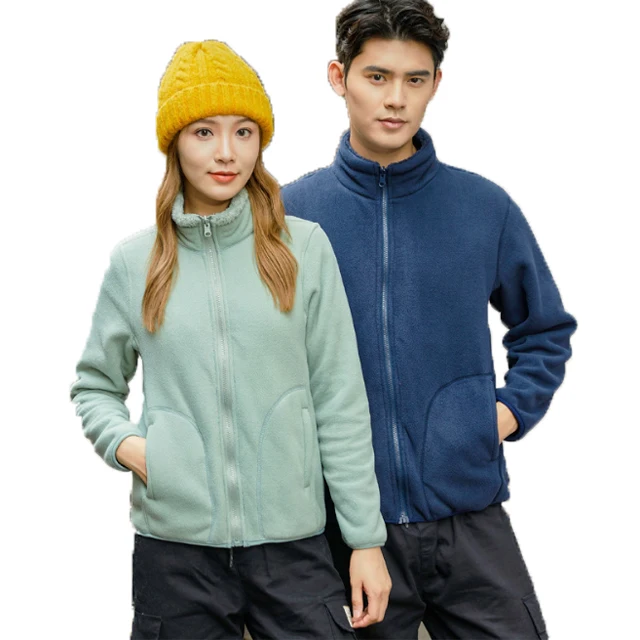 Autumn and winter new warm fleece warm jacket outdoor couple models for men and women