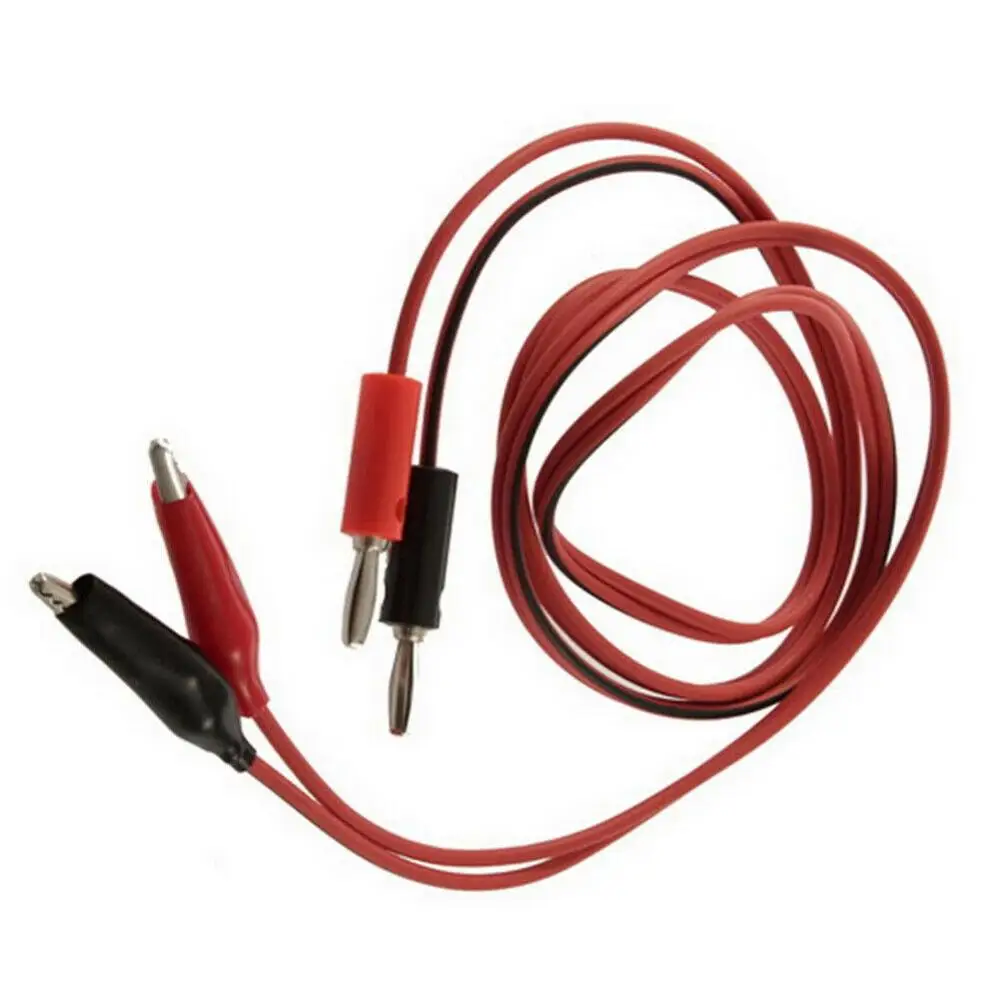 Multimeter Electronic Test Leads Banana Plug to Alligator Clip Cable Heavy Duty for Dc Power Supply 1000v