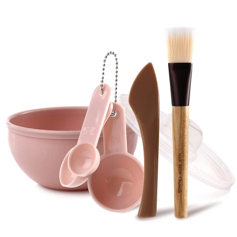 2023 wholesale plastic mask bowl set beauty tools facial mask mixing bowl face mask mixing bowl with brush