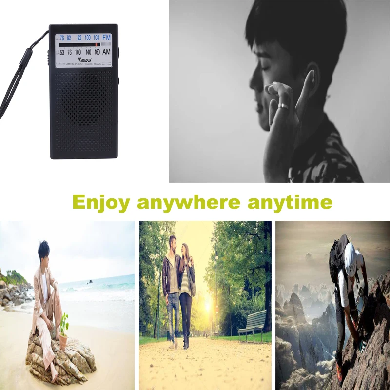 Elderly Gift pocket am and fm 2 bandsmini portable radio receiver for sale