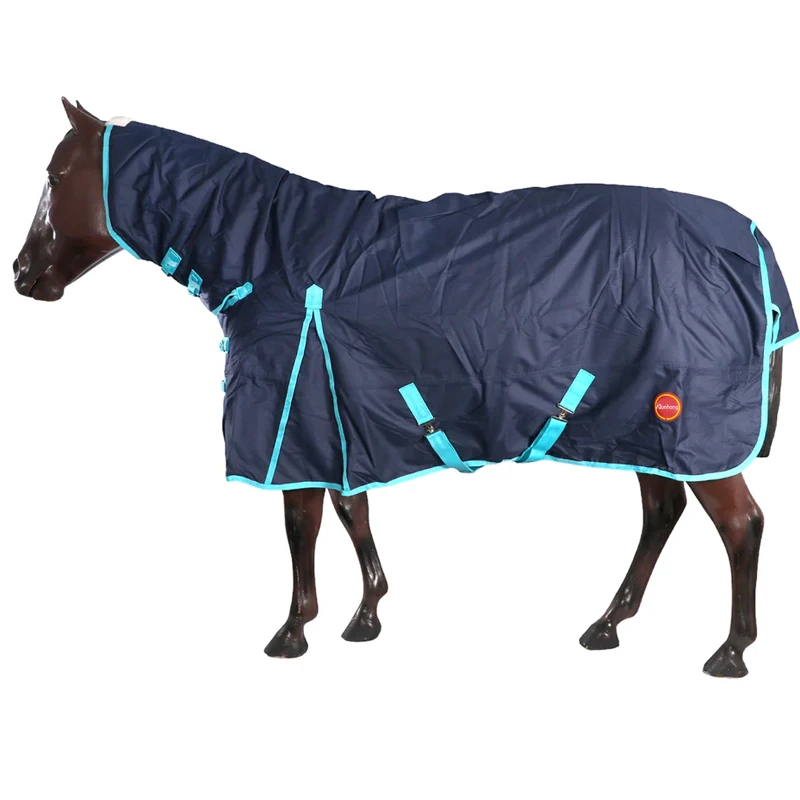 Customized Dry Ripstop 600 Denier Oxford Equine Waterproof Blanket Equestrian Horse Rugs Full Neck Standard Fly Sheet