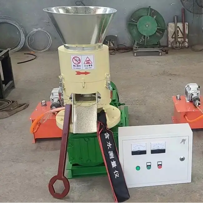 Durable ring die wood pellet press mill/agricultural waste rice husk pellet granulator