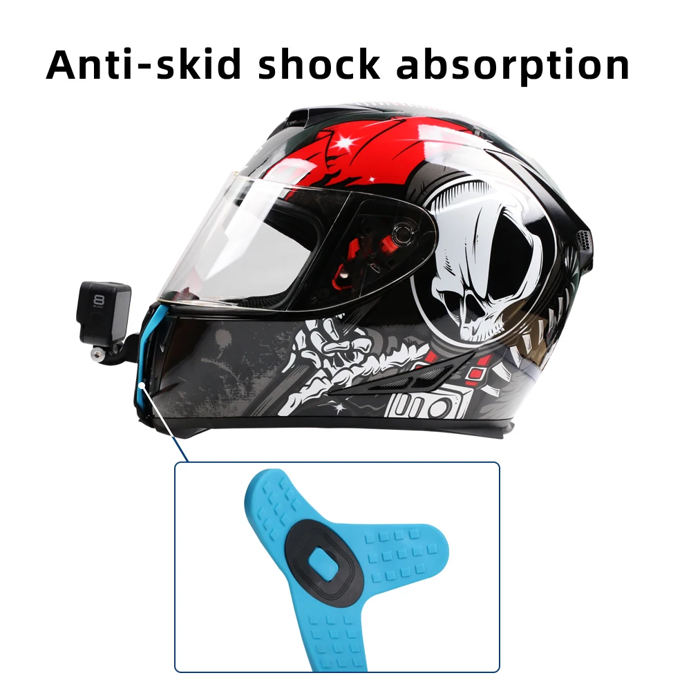 
SUREWO Motorcycle Helmet Chin Mount for Go Pro Hero 8/7/6/5 Black DJI Action Camera and More 