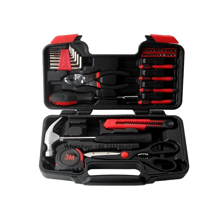 Hot 39 Pieces of Universal Household Tool Kits for House Home Maintenance Hand-held Full Set Hand Tools