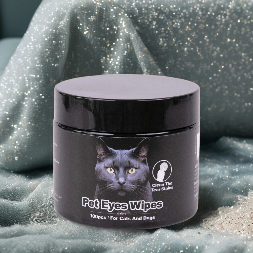 Private Label Aroma Grooming Accessory Sustainable Pet Cleaning Gloves and Eye Wipes for Small Dogs and Cats