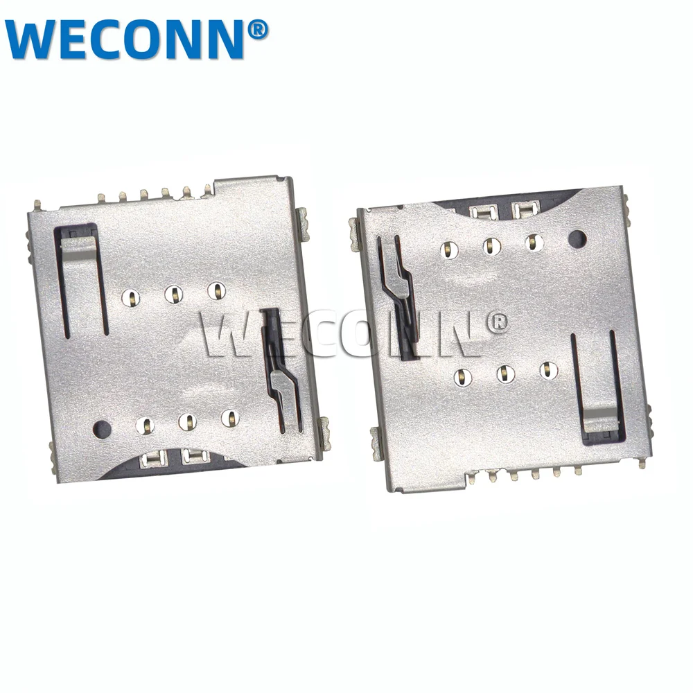 Manufacturer Supplier 1.5H PUSH  type Micro sim card connector adapter 4g smart card reaer connector for wifi router with detect