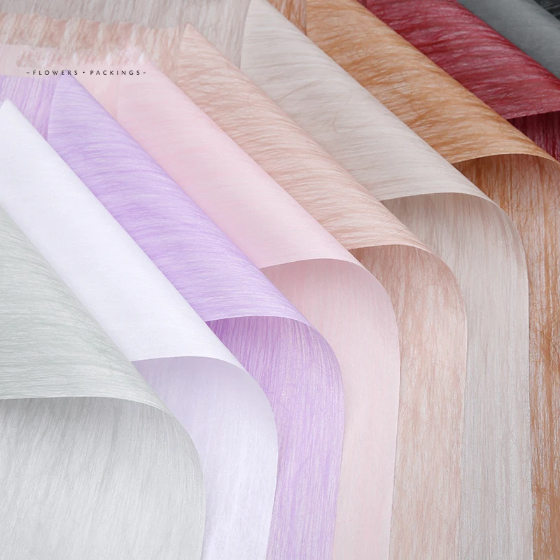 
New flower packaging material Art wrapping paper waterproof texture wrapping paper florist supplies 