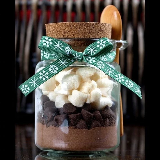 Wholesale Glass jar with wooden lid and spoon