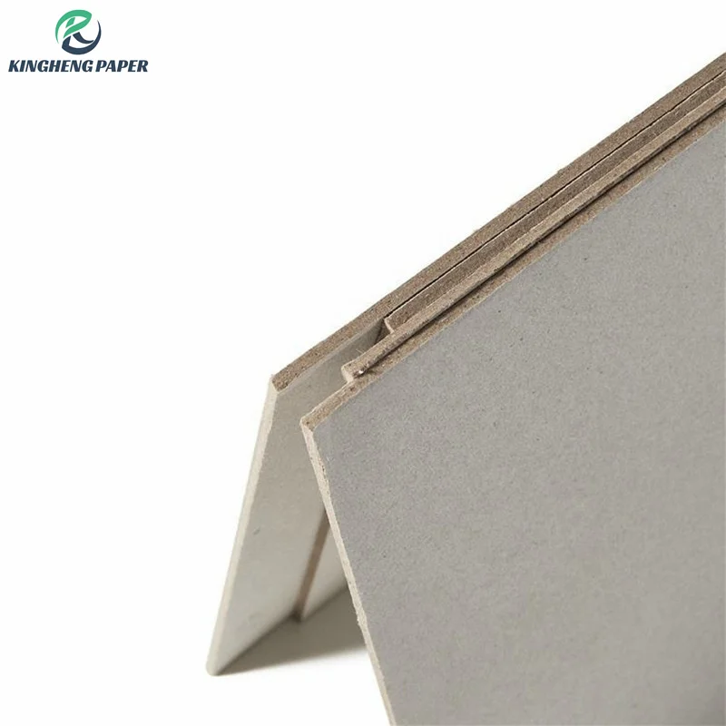 China Factory Paper Board Supplier Grey Back Recycled Materials 300gsm grey Paper Board