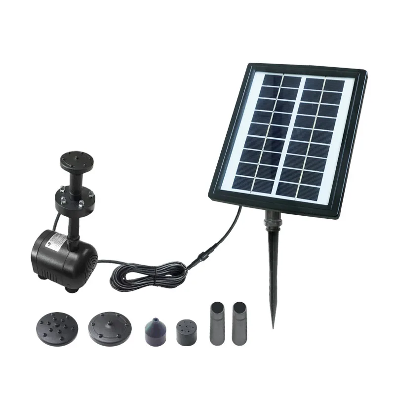 
2.8w mini solar fountain for garden with 5pcs LED 