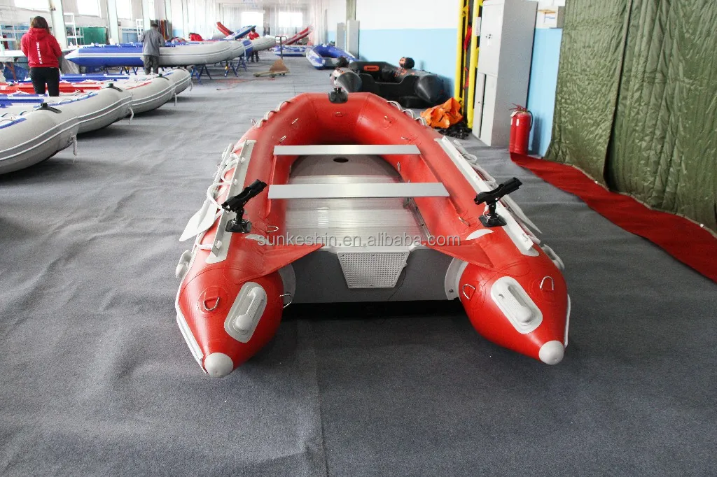 factory wholesale 2022 NEW 360mm inflatable Fishing boat with aluminium floor