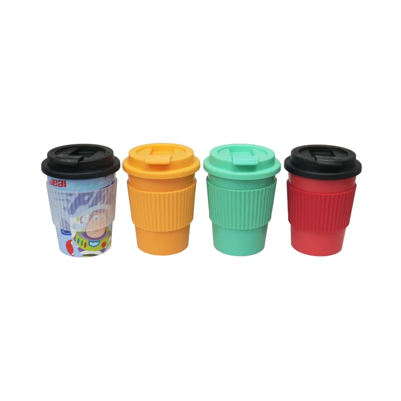 wholesale reusable sublimation blank plain plastic travel coffee mug eco friendly take away to go coffee cups with silicon lids