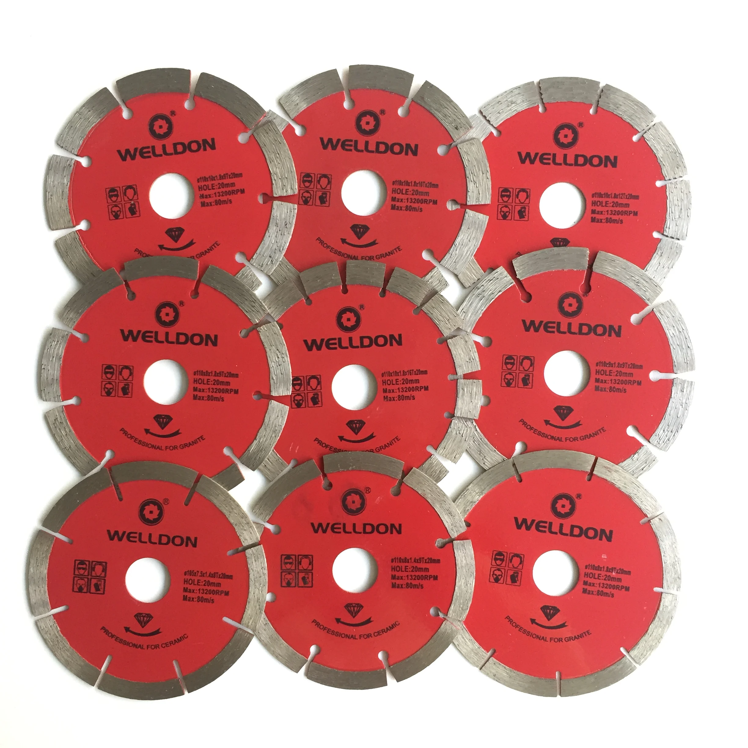 105 110mm  stone diamond blade circular diamond saw blade 110mm granite cuting blades 1200mm  for stone