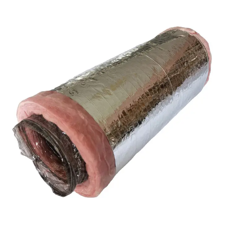 FLEX  Easy installation 75mm-600mm flexible air duct with fiberglass insulation Ventilation Flexible Duct