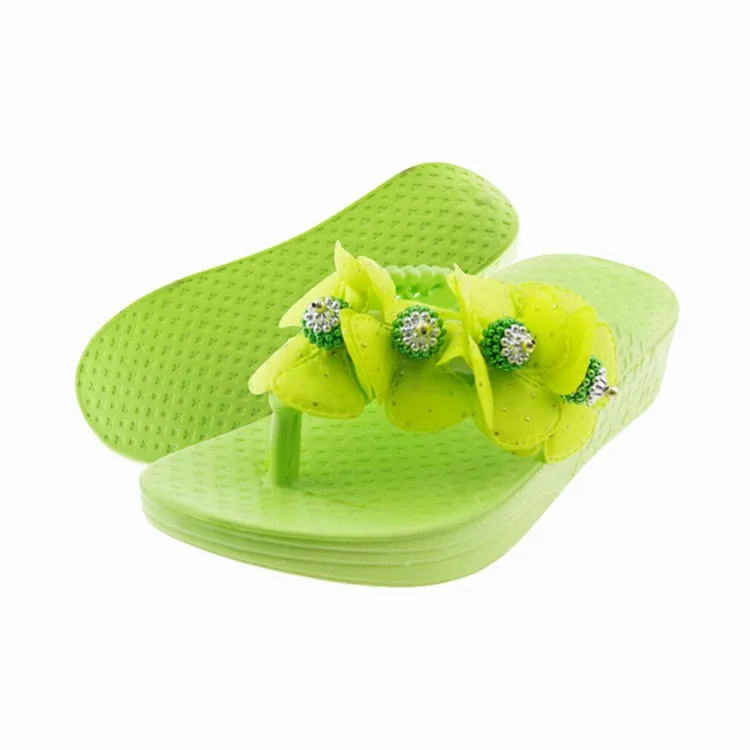 
Необычные Стильные цветочные платформы, новый дизайн, модные плоские тапочки eva для девочек 