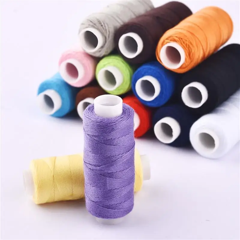 Thick Line 203 Sewing Thread 100% Polyester Single Roll Of 100 Meter Household Sewing Machine Line Hand-Stitched Clothes Wire