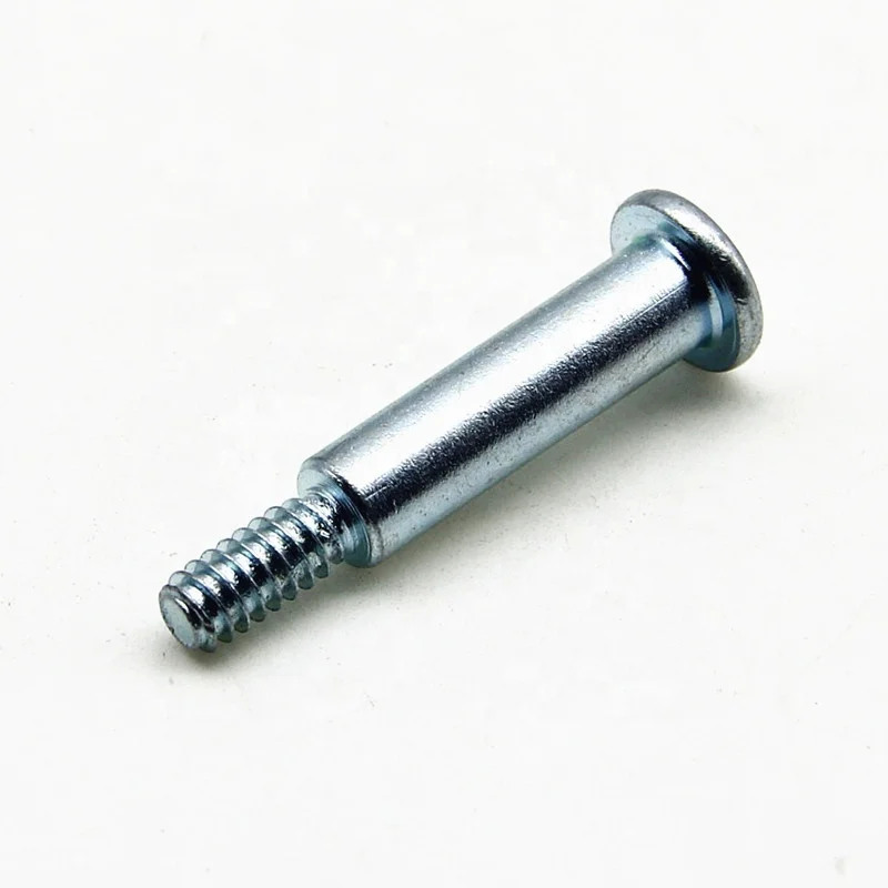 
steel zinc plated customized plat head big shaft screw bolt 