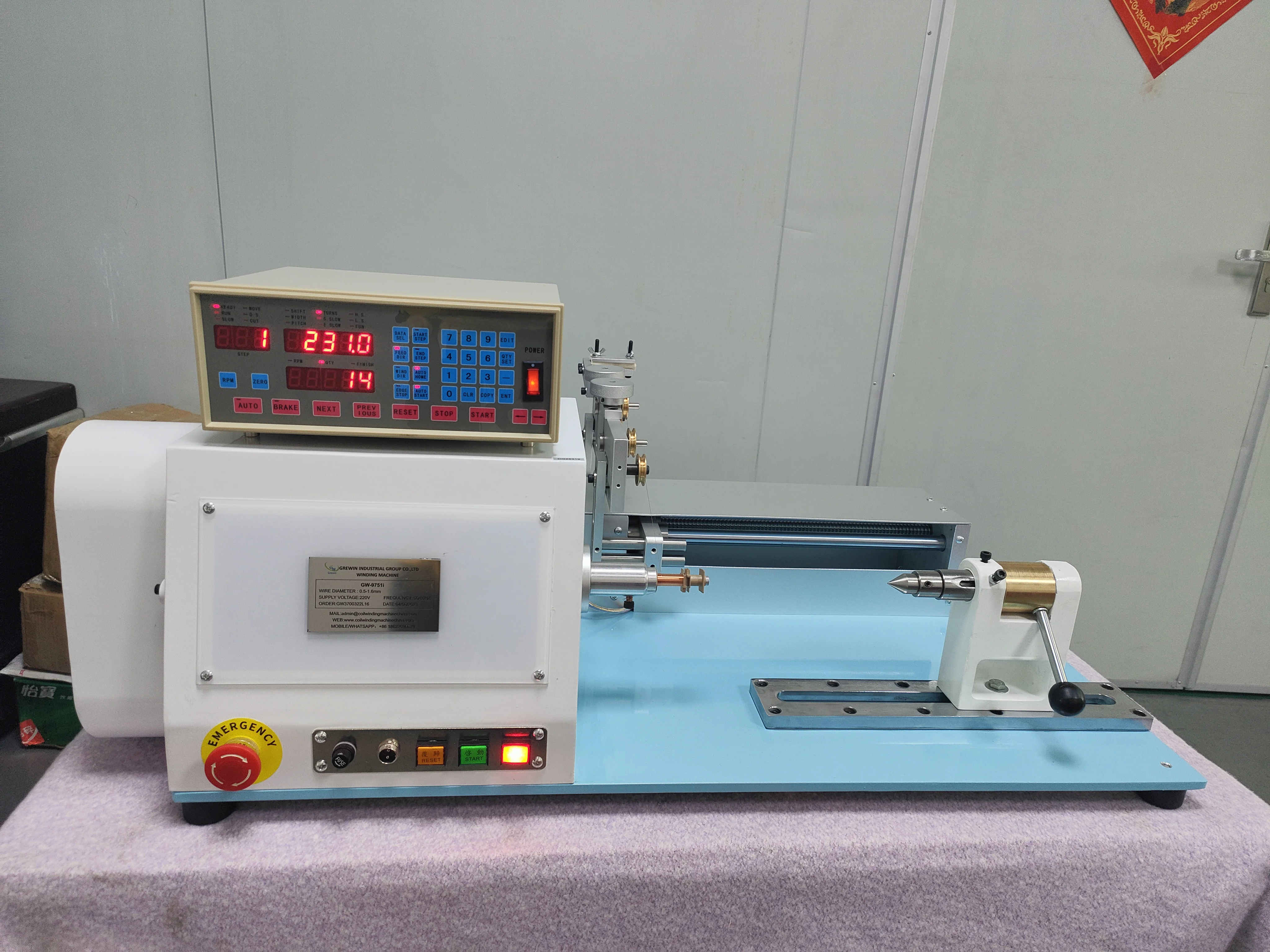 Hot Sale Automatic 4-Phase Stepping Motor Cnc Controller 1.6mm Copper Wire Spool Voice Coil Manual Winding Machine for Winding