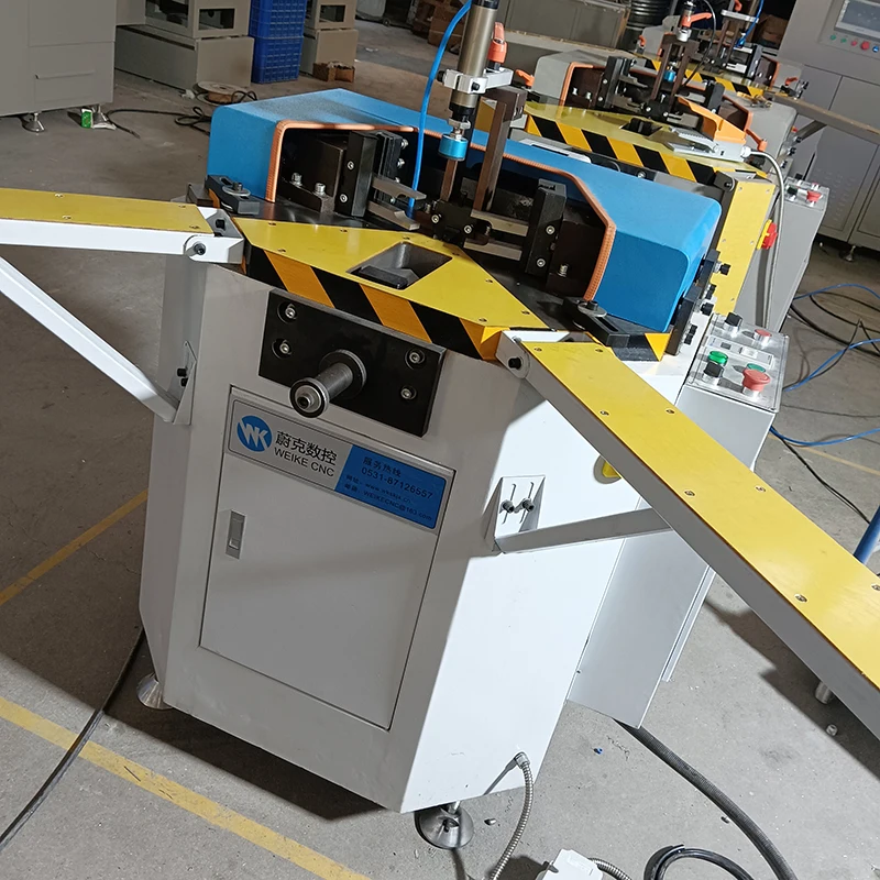 Линия производства алюминиевых дверей WEIKE CNC/Гидравлическая угловая ОБЖИМНАЯ машина с одной головкой/машина для изготовления окон