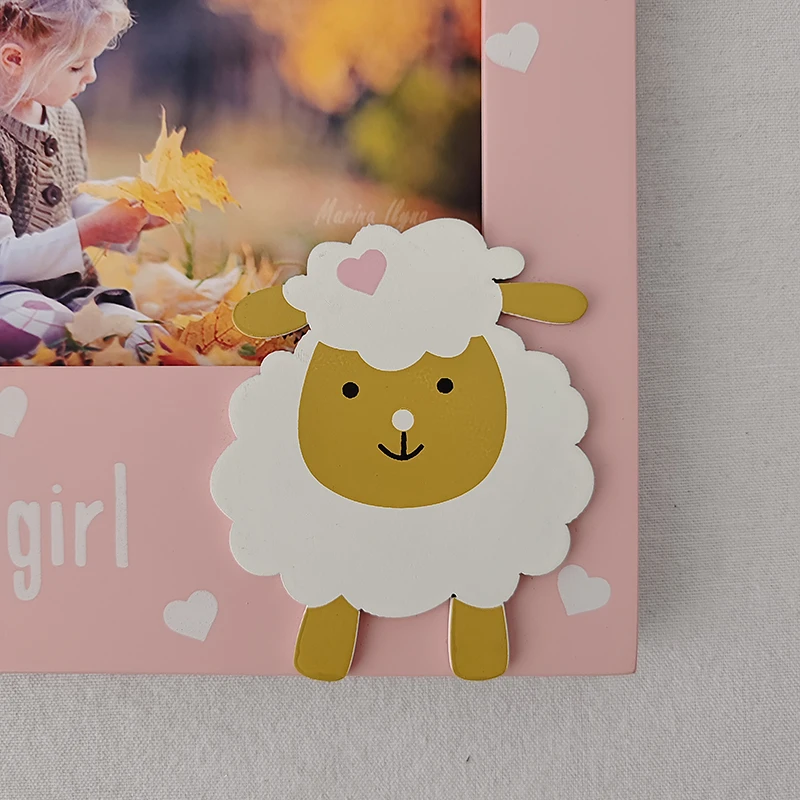 Hot Sale Children Solid Wood Photo Frame Newborn Gift Souvenirs Wooden Baby Photo Frame