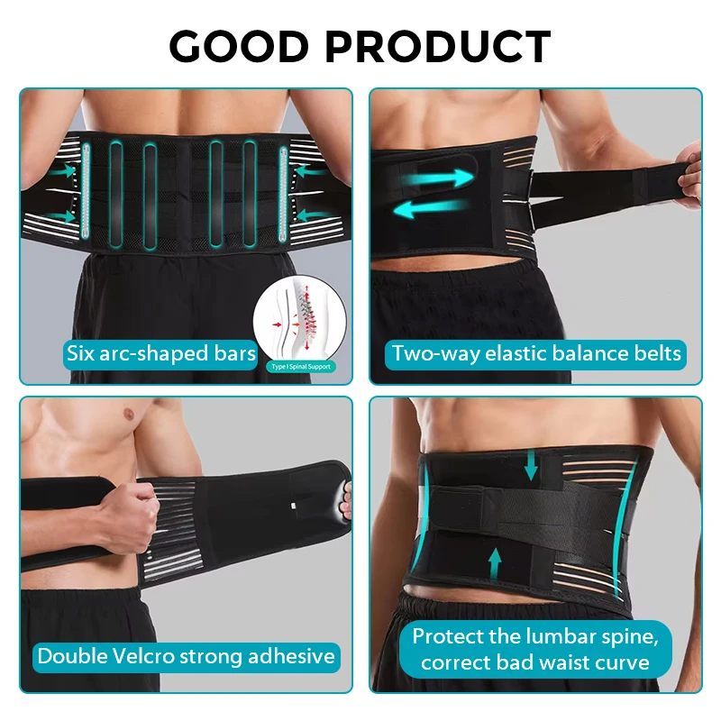 Custom Lower Back Pain Sciatica Scoliosis Relief Medical Lumbar Support Adjustable Waist Belt Orhtopedic Low Back Brace