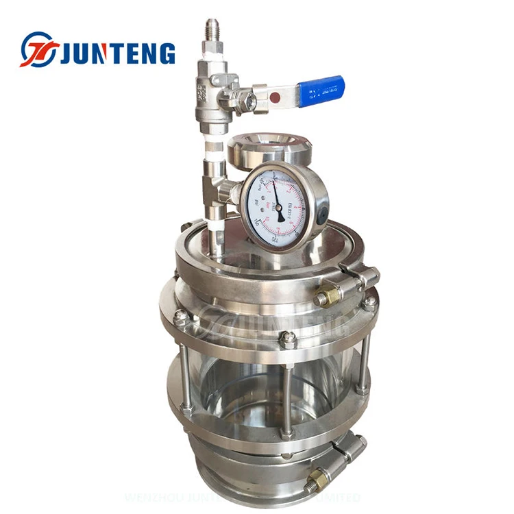 1L With Pressure Gauge Stainless Steel Essential Oil Extractor Plant Essential Oil Closed Loop Extractor