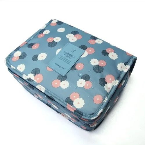 LLX400 Travel Hook Cosmetic Bag Foldable Make Up Pouch Big Capacity Waterproof Toiletries Organizer Hanging Makeup Storage Bag