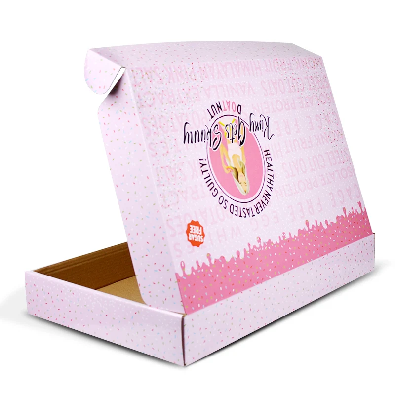 Wholesale custom printed unique corrugated cookie shipping boxes custom logo cardboard mailer box