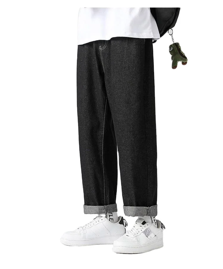 Black Jeans For Men Custom Hip Hop Jeans Trousers