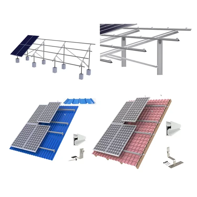 PNG Solar Energy  On-grid Power System 30KW 50KW 100KW Solar Power System for Industrial Roof Building