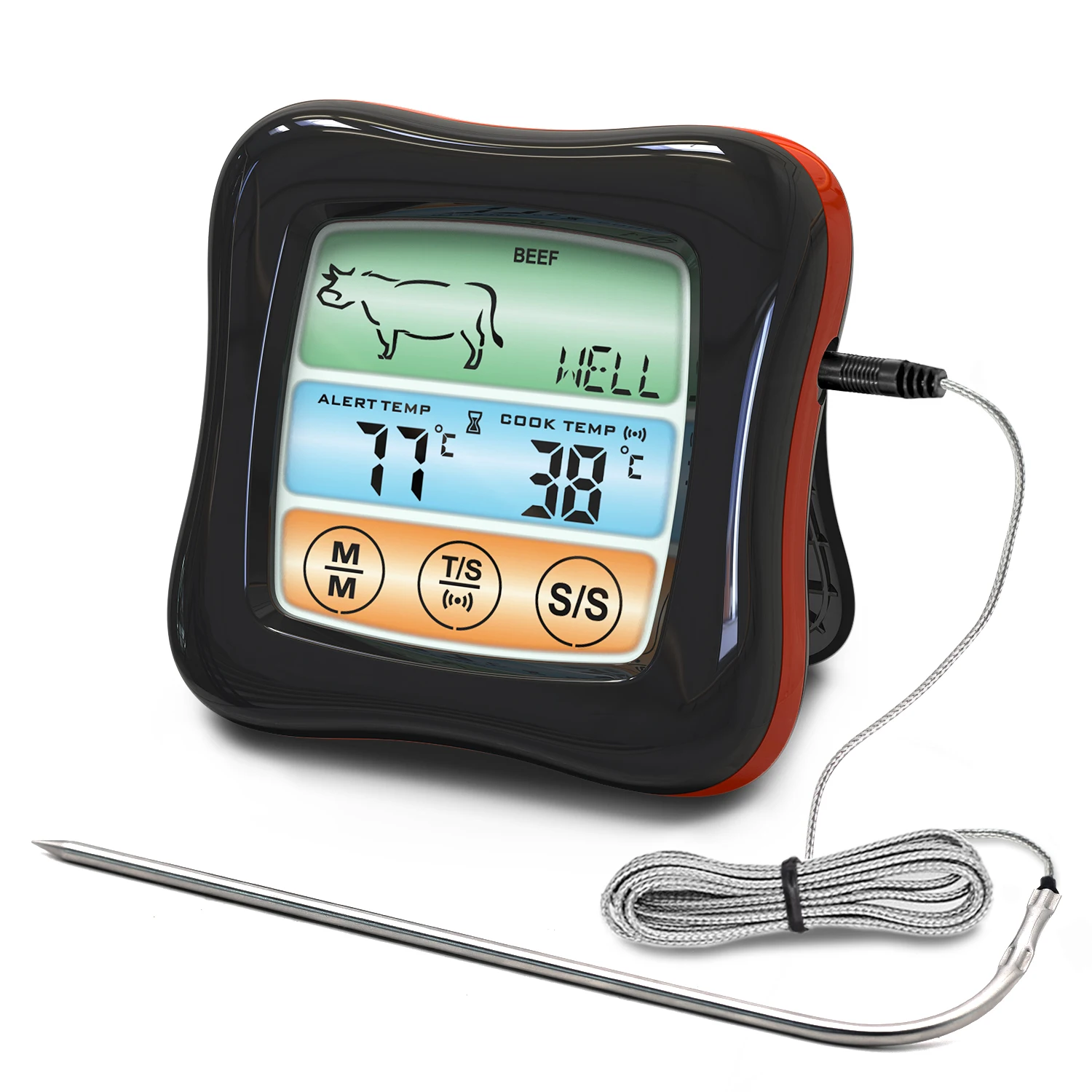 2021 New Digital Instant Read Meat and Candy Thermometers Meat Thermometer with Touchscreen For Kitchen Grill BBQ Food Cooking