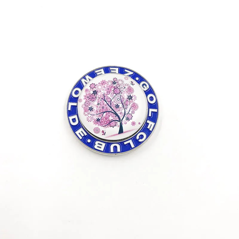Top sell  custom logo golf ball marker and shoe clip golf ball marker enamel golf ball marker