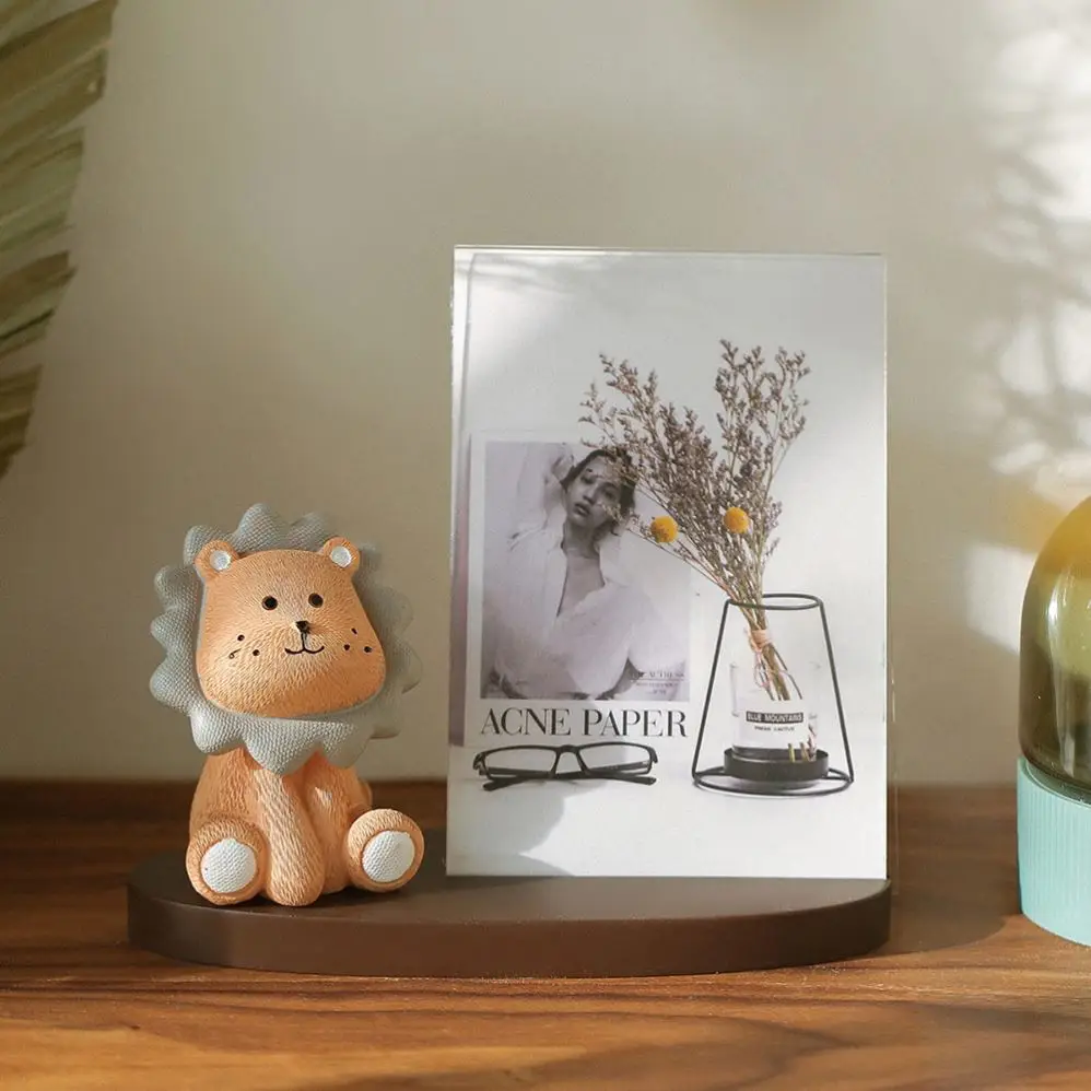 Resin Personalized Photo Frame Postcard Clip Holder Home Decor Gift Valentines Day Mothers Day Gift Baby Photo Frame